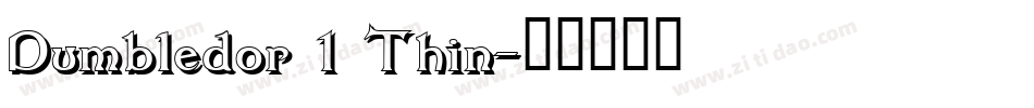 Dumbledor 1 Thin字体转换